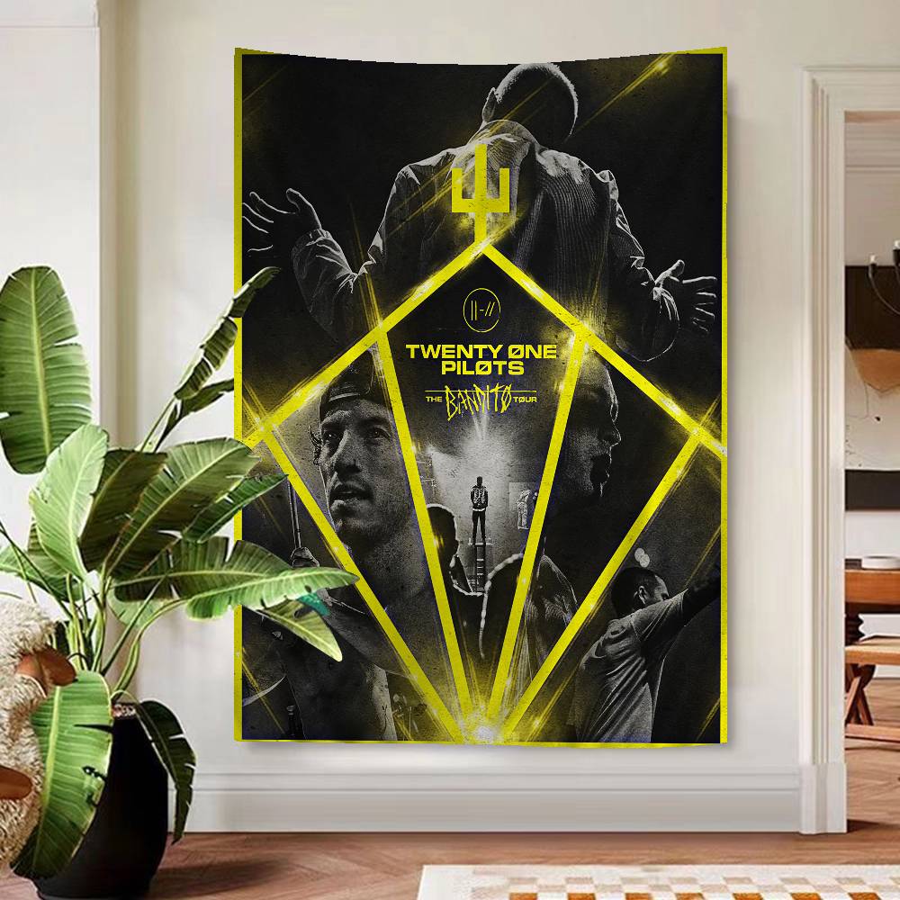 TTwenty One Pilots Band Printed Large Wall Tapestry Cheap Hippie Wall Hanging Bohemian Wall Tapestries Mandala Home Decor
