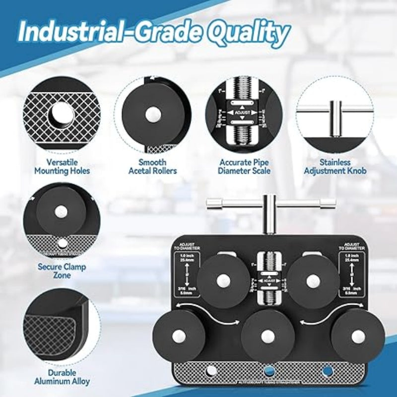 Brake Fuel Line Tubing Straightener for 3/16"-1.0" Diameters Adjustable Pipe Straightener Automotive and HVAC Systems Repairing