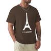 I Love London Eiffel Tower Funny Design T Shirt Harajuku Short Sleeve T-shirt 100% Cotton Graphics Tshirt Tops