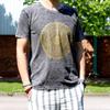 Stone Washed T-Shirt Mandala Dark Grey Medium