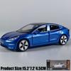 1:32 Model 3 Mid-size Luxury Sedan Alloy Metal Diecast Model Car Simulation Miniature Holiday Present & Home Trendy Ornament Toy
