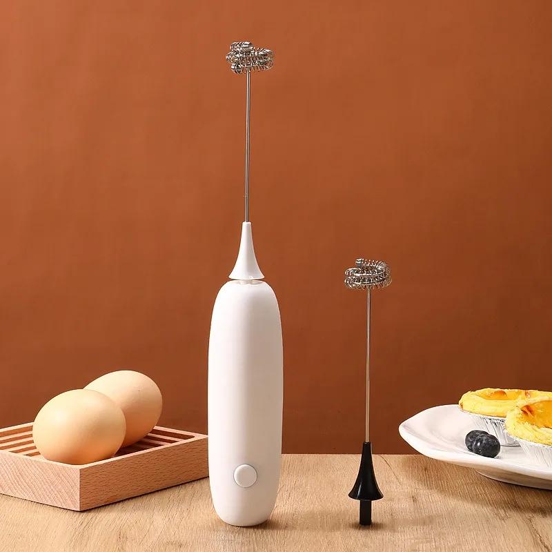 1PC Battery Model Handheld Egg Beater Froth Mixer Kitchen Automatic Coffee Milk Foaming Mixer Kitchen Whisk Tools
