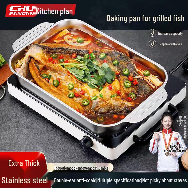 Chef s Plan Stainless Steel Rectangular Roasting and Baking Pan