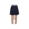 Logo Pleated Mid Waist Casual Skirt Women Skirts GWSD13111-6855