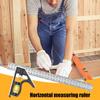 Carpenter Square Level Measuring Ruler Stainless Steel Measuring Adjustable Square For Home DIY Lovers Woodworking Electrician