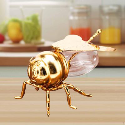 Bee Shaped Honey Jar Condiment Pot Practical Lightweight Modern Sugar Container Multiuse for Home