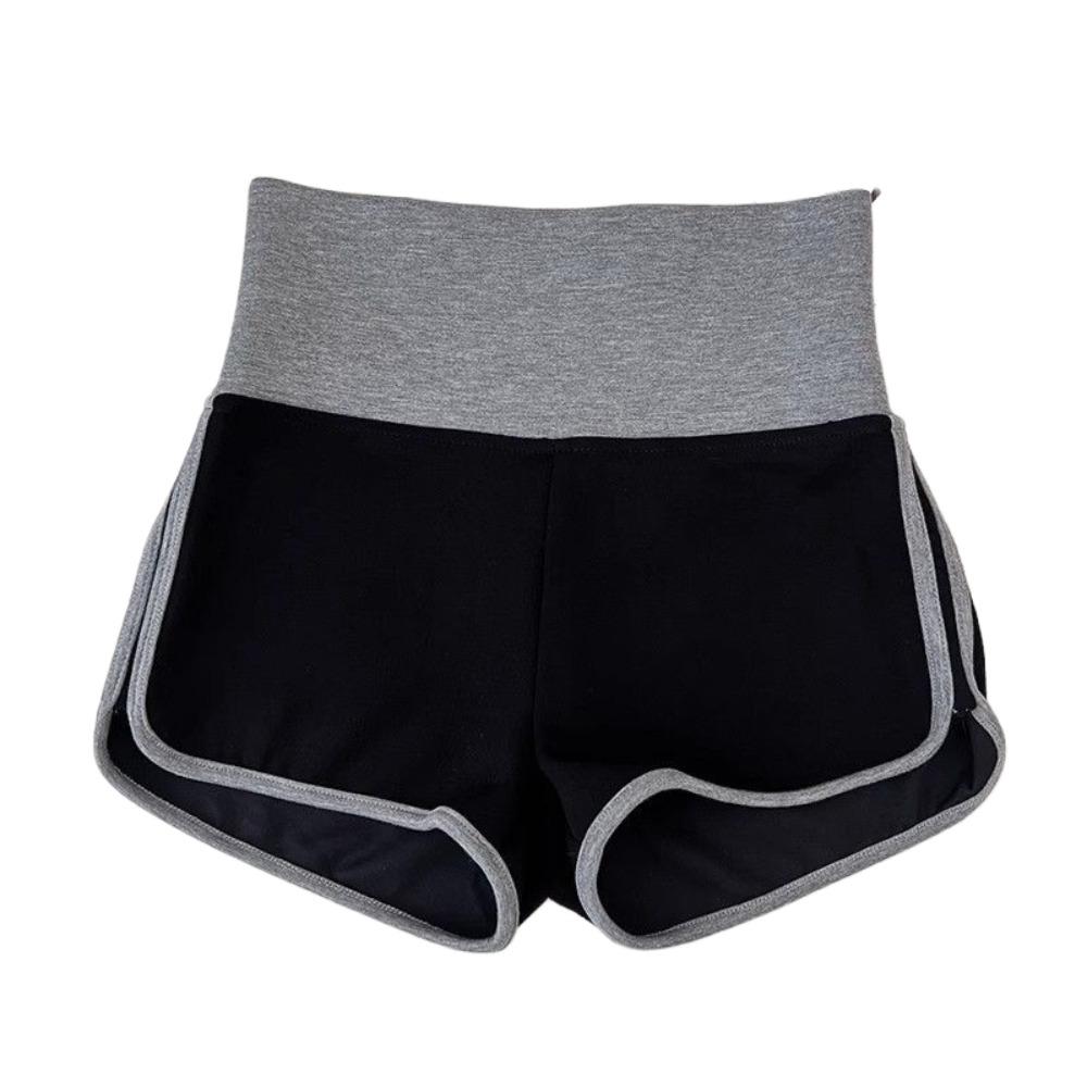 

Sweet Skinny Short Pants High Waist Slim Mini Hot Pants Simple Casual Sport Shorts Women M серый/чёрный