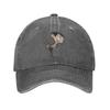 Mr Bean Cartoon Sun Baseball Cap Vintage Women Unisex Washed Trucker Hat Sunscreen Print Outdoor Sport Baseball Caps