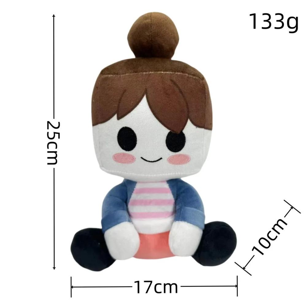 

New Blox Buddies Plush Toys Cartoon Girl Black with Hat Yellow Decorative Doll Home Room Gifts for Kids 2023 20cm