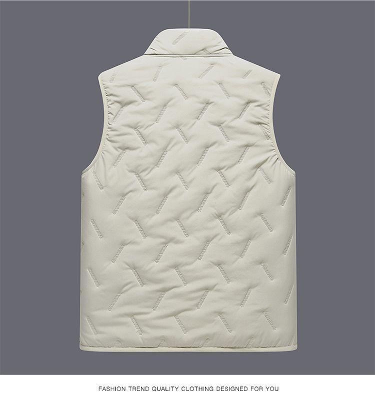 Woodpecker Unisex Lambswool Vest: Autumn/Winter Fleece-Lined, Thick, Stand Collar, Casual & Warm Jacket