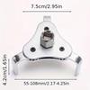 Universal Adjustable Oil Filter Wrench From 2-1/2 inch to 4.5 inch Oil Filter Wrench Tool Set With 3 Jaw Uninstall Removal Key