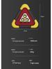 Solar Reflective Emergency Triangle Warning Light