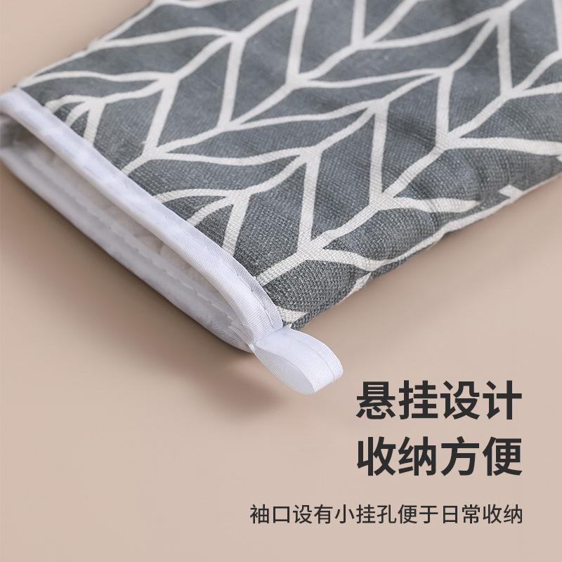 1PC Thickened Thermal Insulation Gloves Kitchen Microwave Oven Anti-scalding Baking Cotton and Linen Gloves