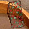 Kersenfruitpatroon Siliconen Telefoonhoesje Voor iPhone 17 Pro Max 16 15 Pro Max 14 13 12 Pro Max 11 Schokbestendig Zacht TPU Transparante Cover