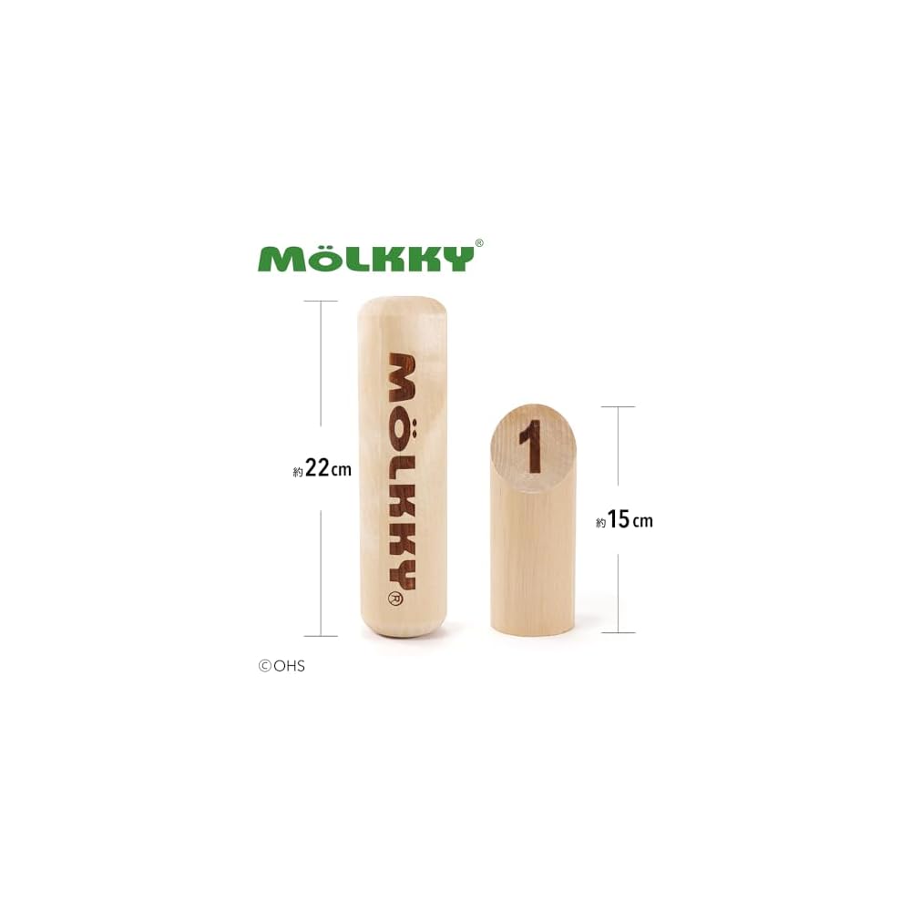 Tactic Molkky Official Game Set Outdoor Sports Competition Popular Fun Activity