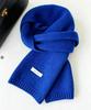 Autumn and winter new Australian 111 pure scarf women's solid color versatile warm knitted scarf light luxury high sense