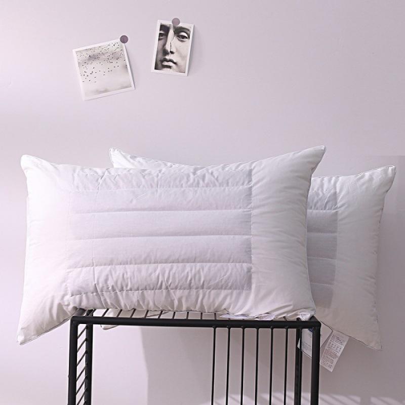 Luxury Buckwheat Neck Support Pillow - Eco-Friendly, All-Cotton Feather Velvet for Hotel & B&B