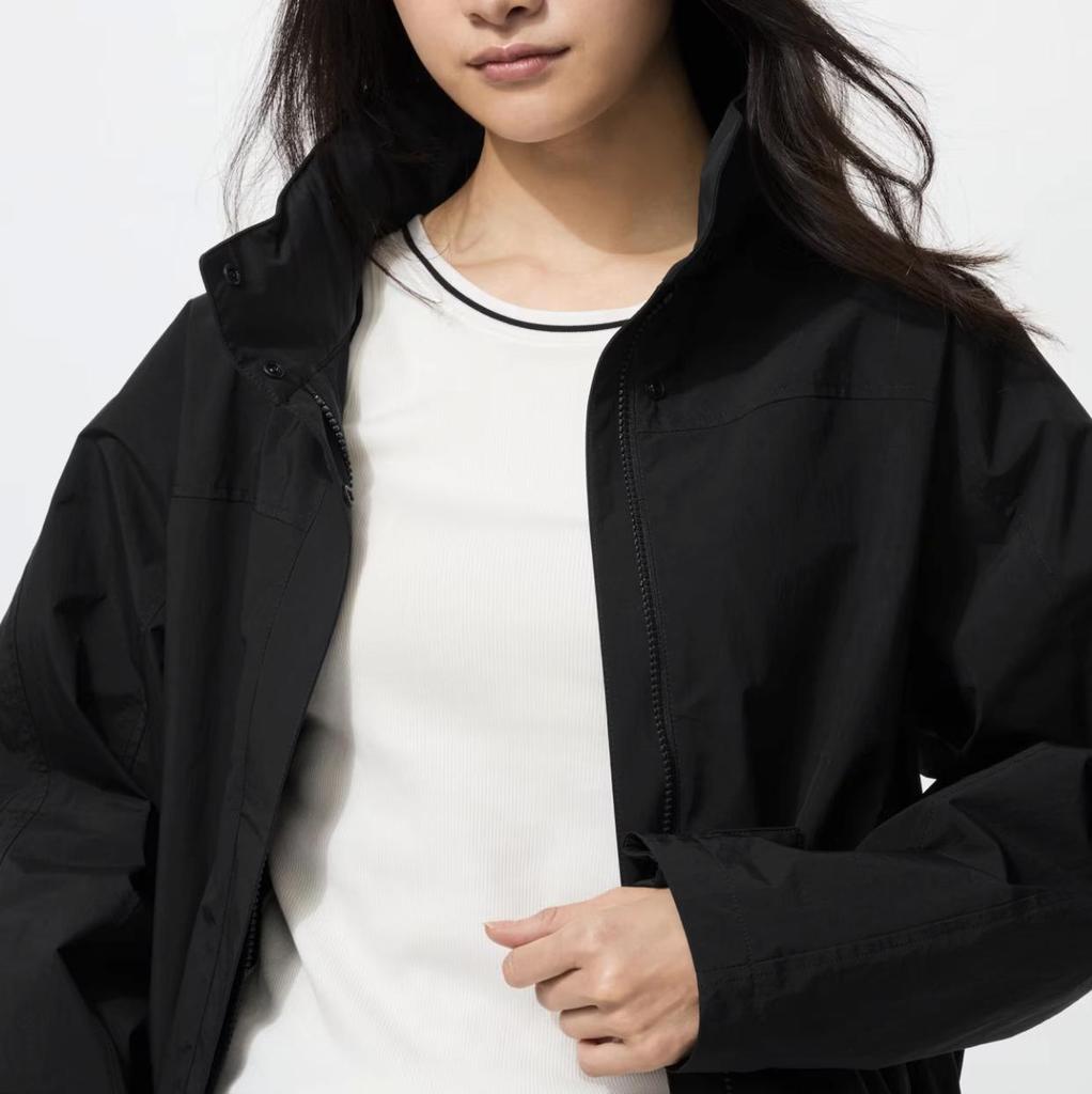 Blusão Corta-vento Feminino com Gola Alta – Jaqueta Viral Oversized Cropped (TikTok Tendências Europa)