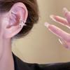 1Pcs Double Layered Exquisit Zircon Star Clip Earrings for Women Girls Fashion Without Ear Holes Earrings Jewelry Accessories