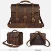 Jiameda Men's European & American Style Briefcase Handbag Crossbody Backpack