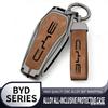 Zinc Alloy Car Key Protective Cover Box, Suitable for BYD Qin Plusdmi Atto 3 Han EV Dolphin Car Keychain Interior Accessories