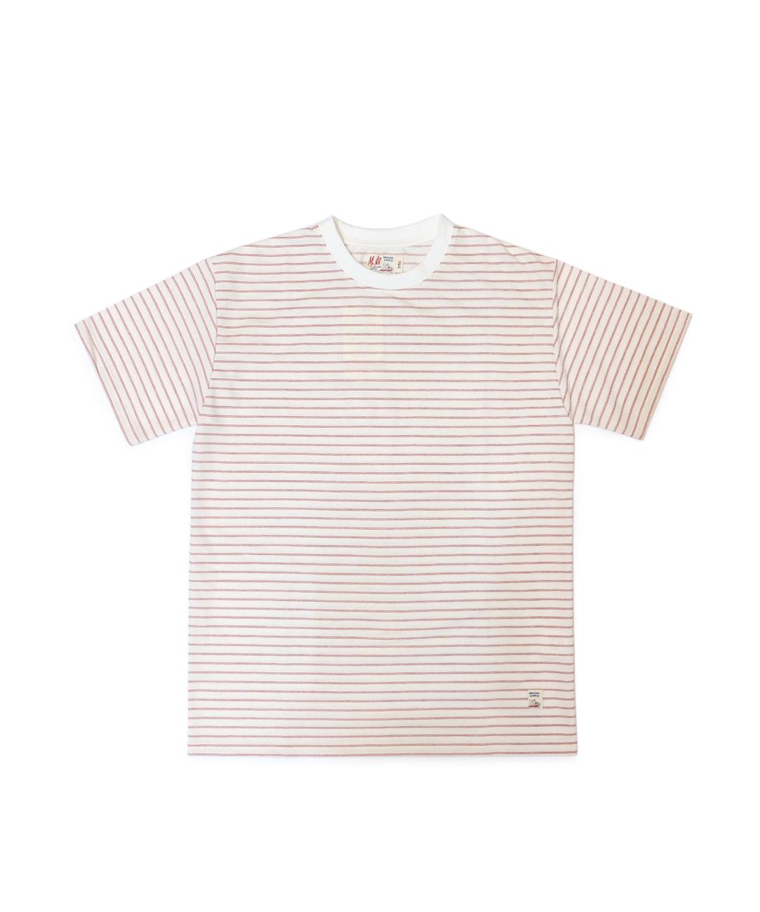Mni Stripe Basic Logo T-Shirt / Red S
