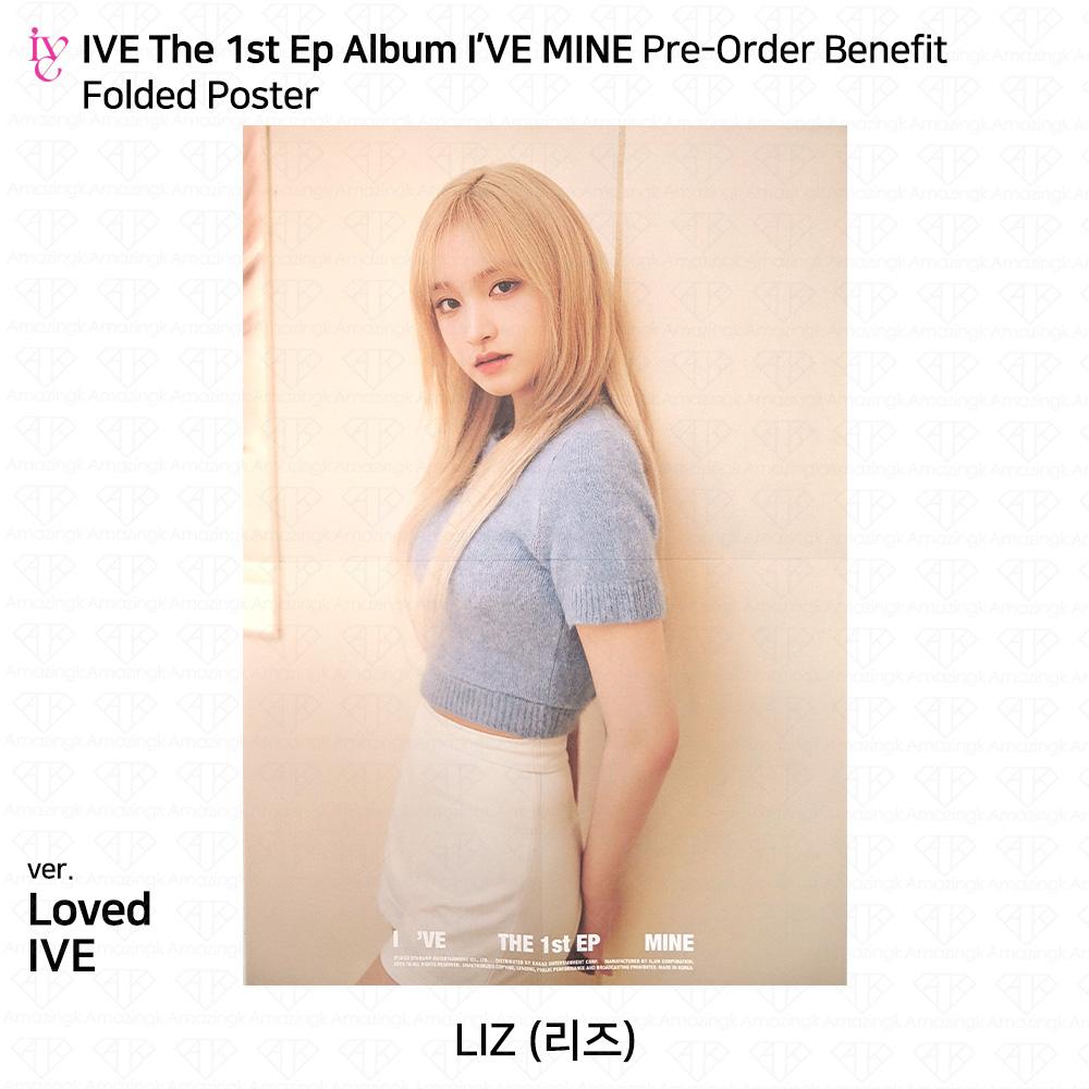 IVE Primul EP I'VE MINE Foto oficială Polaroid Sticker pliat Poster KPOP