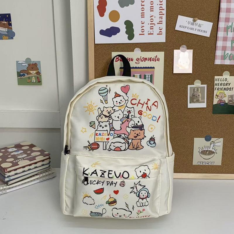 Die neue Schultasche ist ein hochwertiger, frischer, süßer und niedlicher Cartoon-Rucksack, ein leichter Rucksack für den Frühlingsausflug für Schüler der Sekundarstufe I