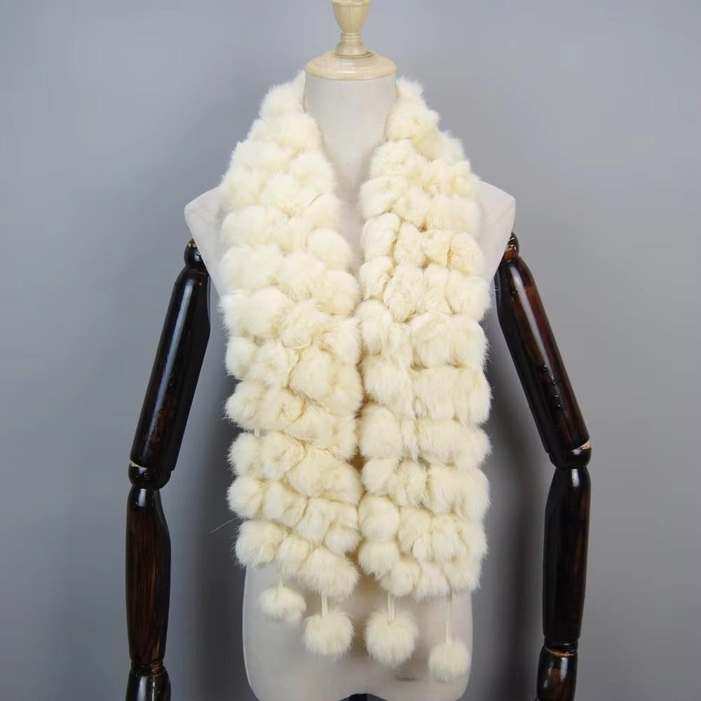 Thickened Fur Scarf Luxury Fur Fur Neckerchief Fashionable Long Scarves Women