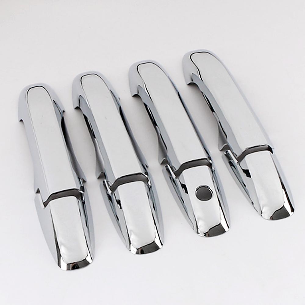 For Honda City 2007-2013 GM2 GM3 Accessories Exterior Door Handle Cover Door Bowl Covers Trim Chrome Carbon Fiber Color Decor
