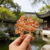 Humble and Lingering Garden Scenic Enamel Metal Magnet - Cultural Souvenir