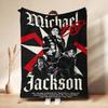 Michael Jackson Dangerous World Tour Theme Printed Blanket Skinfriendly Warm Throw Blanket For Camping Travel Party Decor Gift For Friends