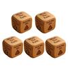 Office Stress-Relief Dice Funny Desk Work Dice Handmade Wooden Gag Gifts for Coworkers Workplace