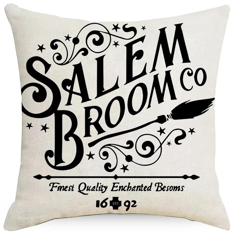 Halloween Pillow Cover Castle Pillow Cover Holiday Bedroom Living Room Decoration Cushion Cover