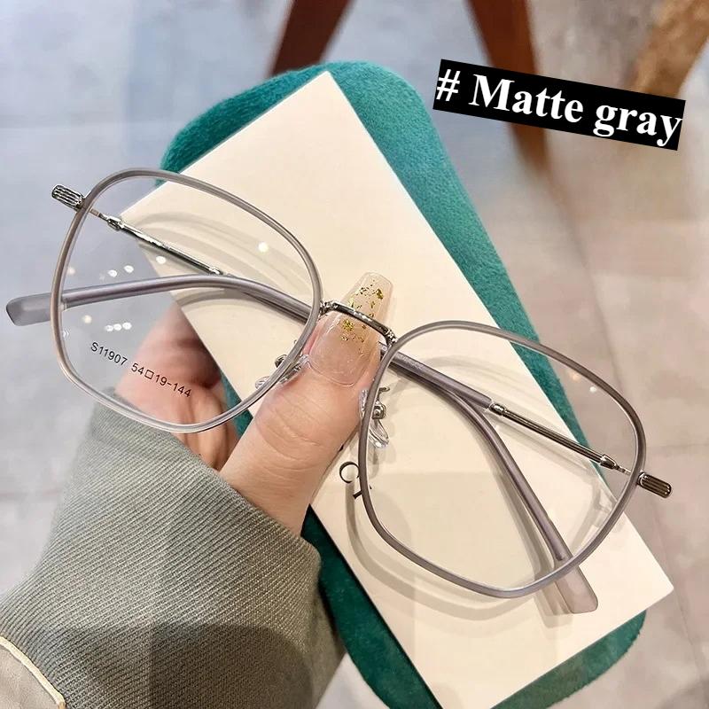 Anti Blue Light Myopia Glasses 0 ~ -4.0 Resin Lenses Plastic+metal Frame Square 8 Colors To Choose From Computer Glasses