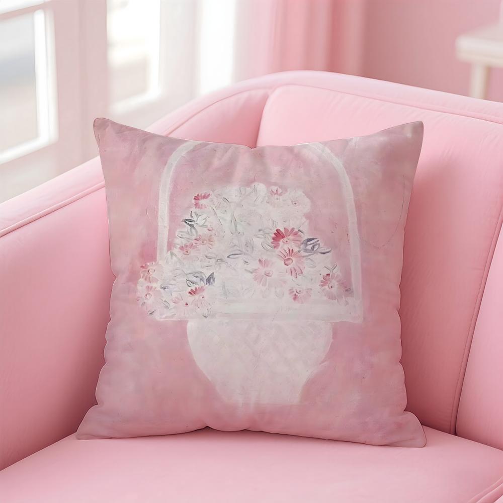 elegant shape ART SSanyu Cushion Cover Pillow Case Soft Skin Friendly Fabric Comfort  Concealed Zipper