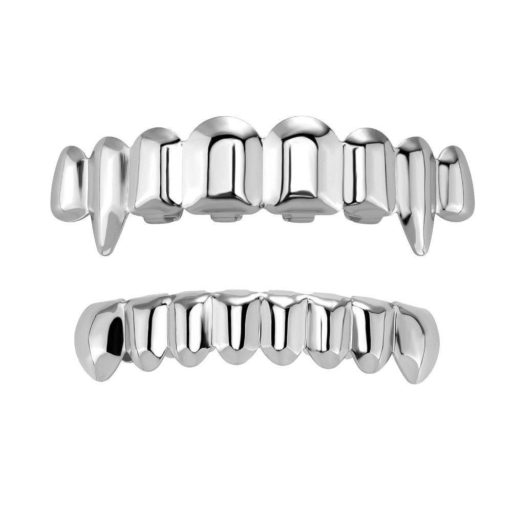 18K Gold Fangs Glossy Teeth Hip Hop Teeth Jewelry Trendy Mouth Tooth Caps Events