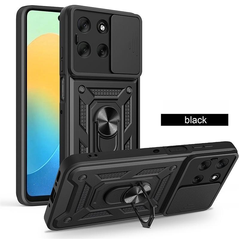 Armor Case For Motorola Moto G56 G86 5G G15 G35 G55 G75 G85 G04 G24 G54 G84 E14 E15 Lens Protect Cover Ring Stand Holder Fundas