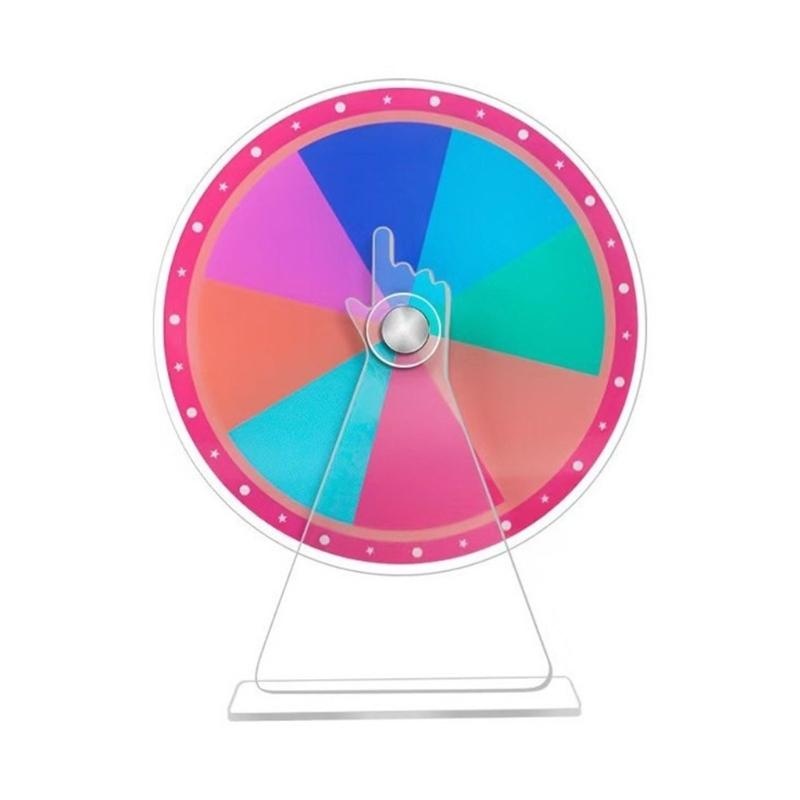 Erasable Reusable Fortune Wheel Fortune Party Turn Plate Lucky Draws Rotating Wheel Tabletop Prize Turn Plate Easy To Use