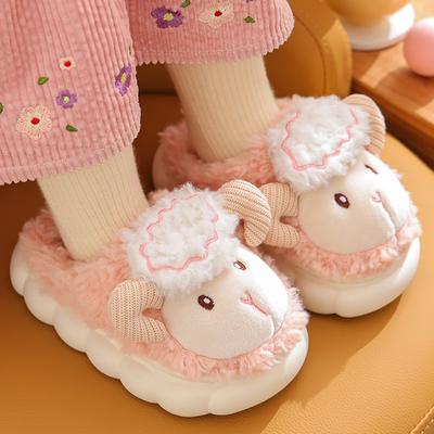 Kinderschuhe Winter Neue Indoor Home Niedliche Kleine Schafe Baumwollpantoffeln