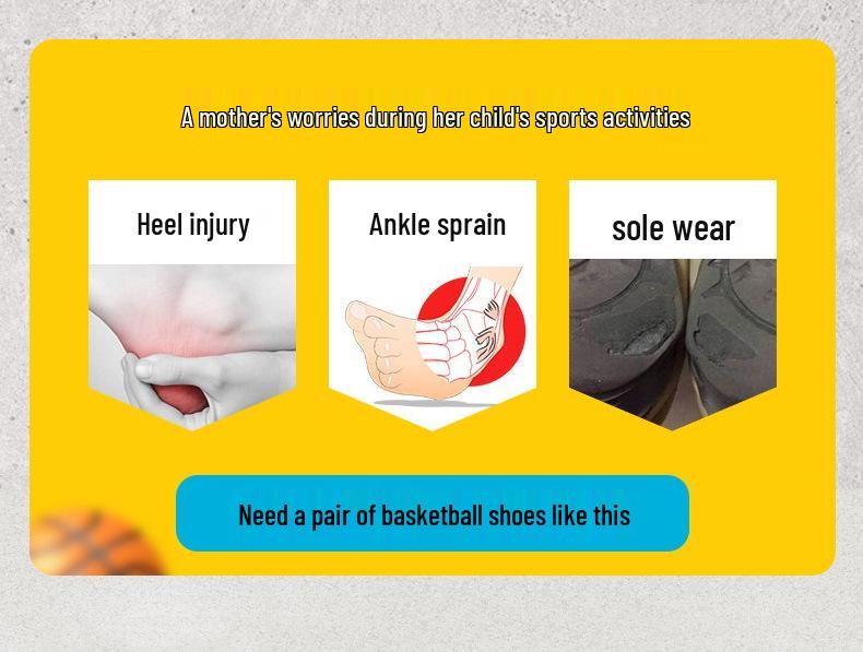 Atmungsaktive Sportschuhe für Jungen, Herbst 2025, Rutschfest, Langlebige Basketballschuhe, Geruchshemmend, Geräuschreduzierendes Design für Mittel- und ältere Kinder