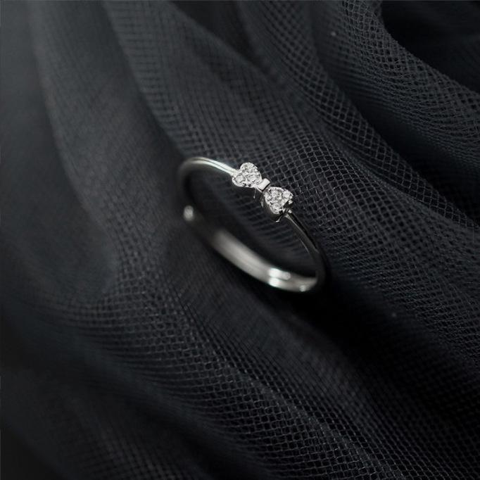 

Нишевый дизайн Женское регулируемое кольцо с открытым бантом - Универсальные ювелирные изделия в роскошном стиле Open Adjustable