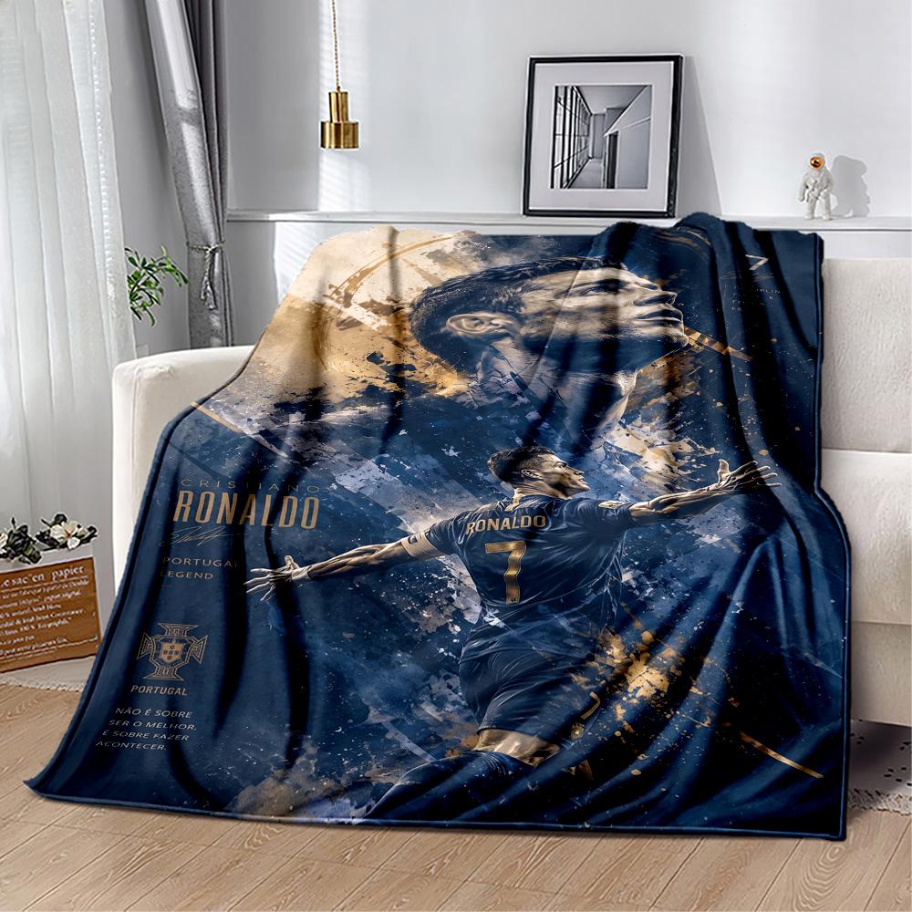 Ronaldo's Golden Legacy Blanket Soft & Cozy Great for Chair Bedding Sofa Four Seasons Multipurpose Stylish Decor Gift for Travel Home Birthdays