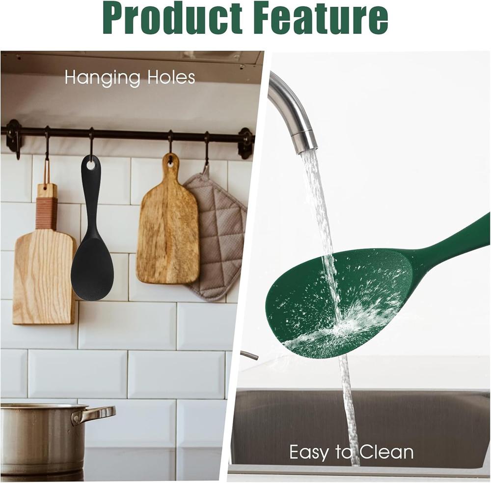 5-piece Cooking Utensil Set, Silicone Kitchen Utensil Set, for Cooking, Non-toxic and Heat-resistant