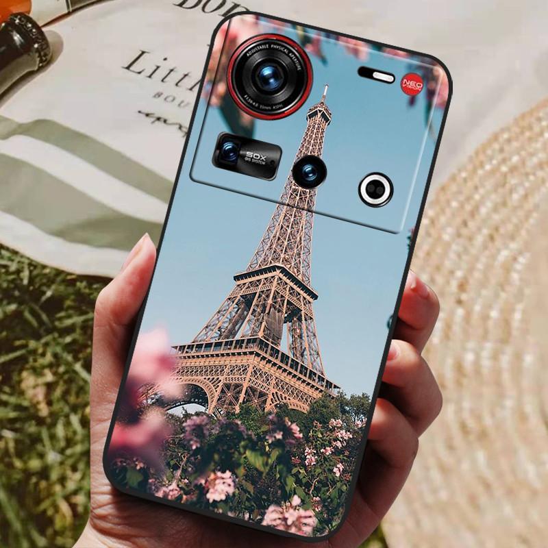 Pro pouzdro ZTE Nubia Z70 Ultra 5G 6,85'' Černé silikonové TPU měkký kryt telefonu pro Nubia Z70 Ultra Ochranné zadní kryty Z 70 Ultra