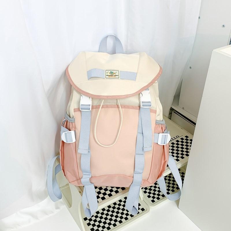 Kids Minimalist School Bag Made Of Durable Oxford Cloth For Elementary Use