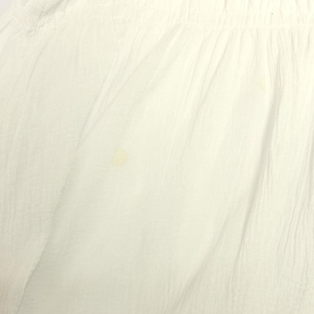 AMERI UNDRESSED Long Sleeve Puff Sleeve Tunic F White Blouse Women Used