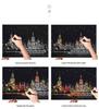 Colorful City Night Scratch Painting Set: DIY Gift for Friends