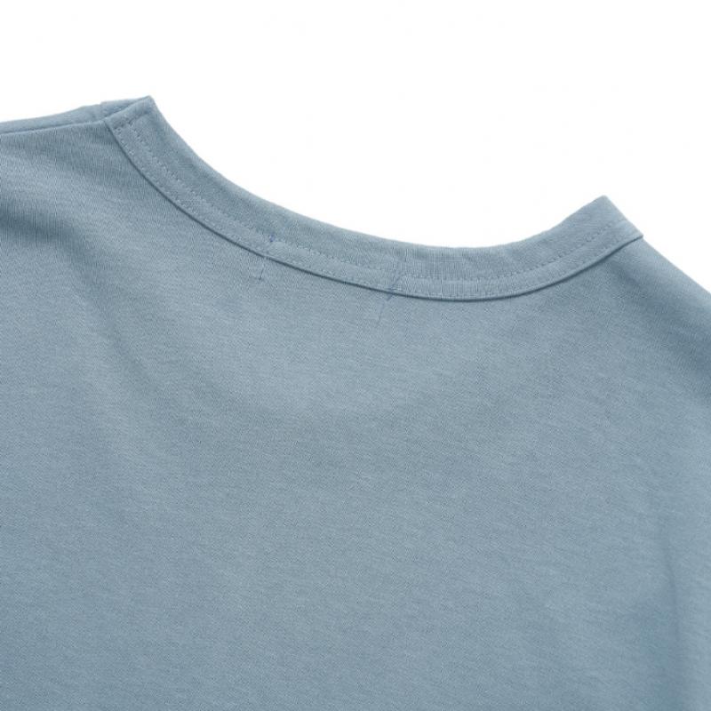 Blu DoT Long Sleeve Graphic PrinT T shirT Sb