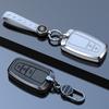 Zinc Alloy Cowhide Car Remote Key Case Fob for Toyota Prius Camry Corolla CHR C-HR RAV4 Land Cruiser Prado Keychain Accessories